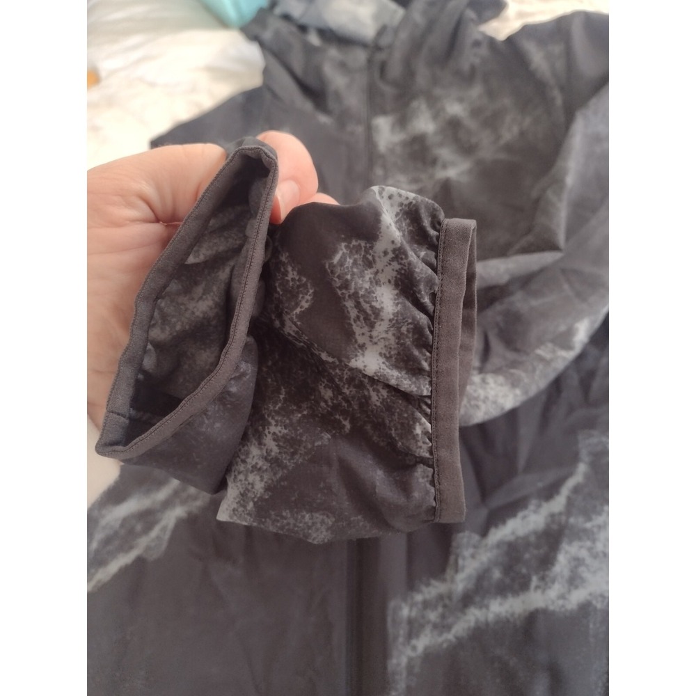 Uniqlo Peter Saville Datalife Design Windbreaker Jacket Black Grey Full Zip Sz S - Picture 9 of 9